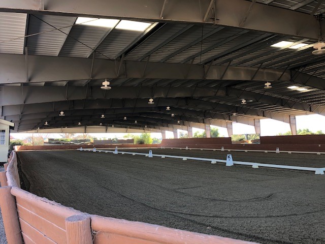Covered riding arena